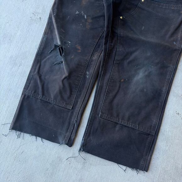 Carhartt black double knee work wear carpenter pants - Picture 3 of 7